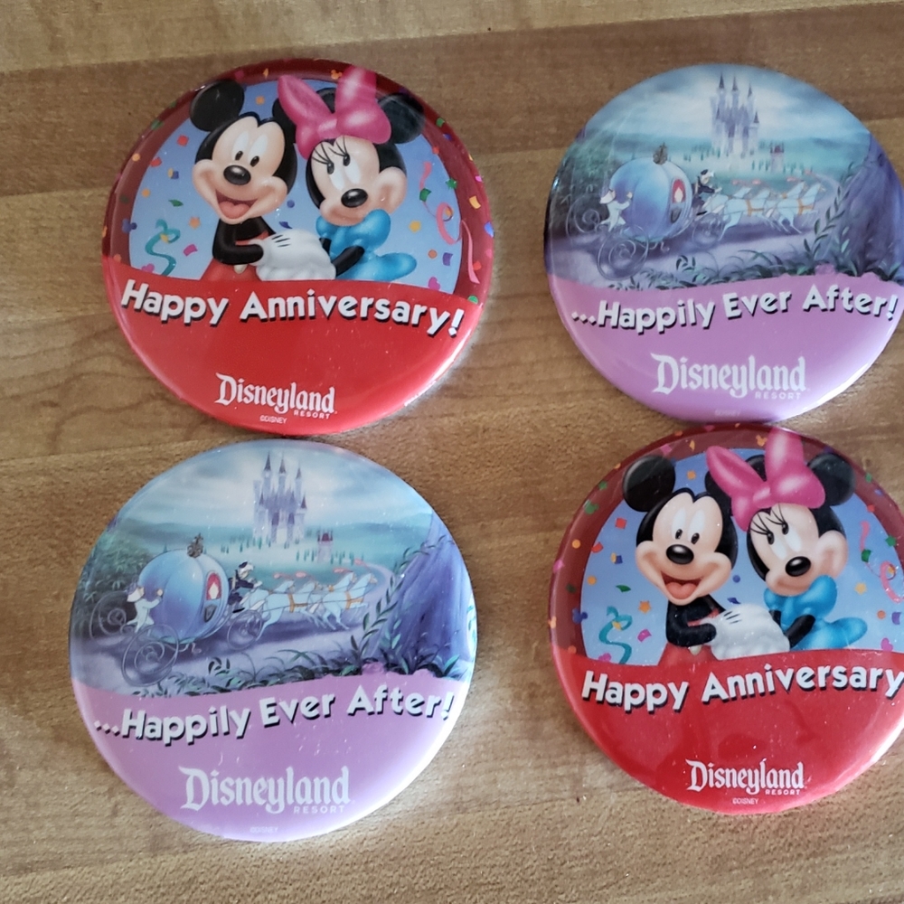 New Disney Anniversary pins set of 4